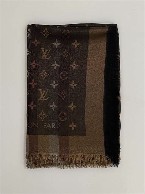 louis vuitton scialle monogram lurex